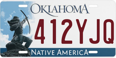 OK license plate 412YJQ