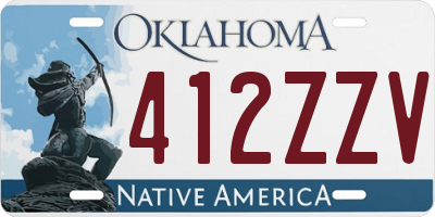 OK license plate 412ZZV