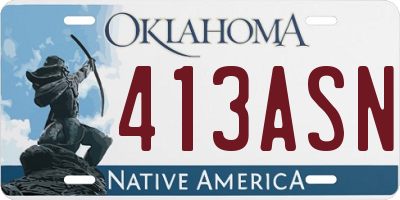 OK license plate 413ASN