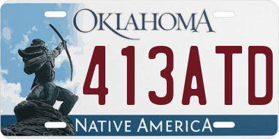 OK license plate 413ATD