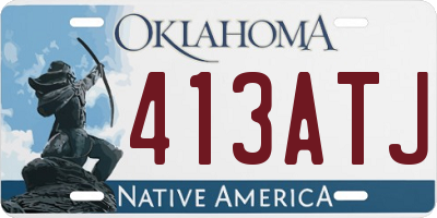 OK license plate 413ATJ