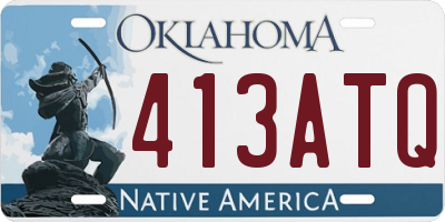 OK license plate 413ATQ