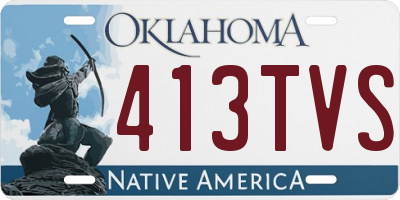 OK license plate 413TVS