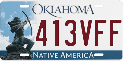 OK license plate 413VFF