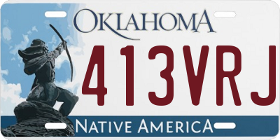OK license plate 413VRJ