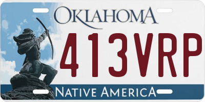 OK license plate 413VRP