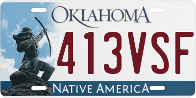 OK license plate 413VSF