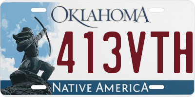 OK license plate 413VTH