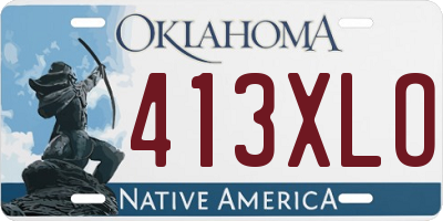 OK license plate 413XLO