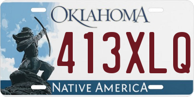 OK license plate 413XLQ
