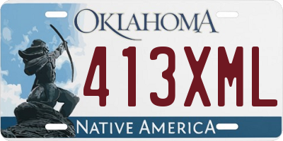 OK license plate 413XML