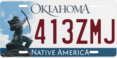 OK license plate 413ZMJ