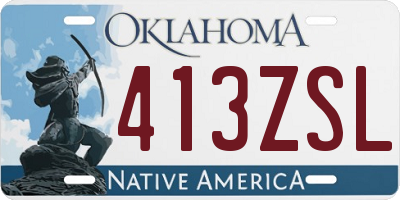 OK license plate 413ZSL