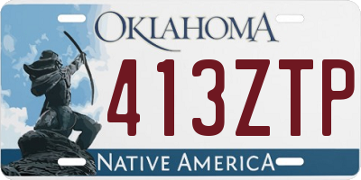 OK license plate 413ZTP