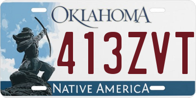 OK license plate 413ZVT