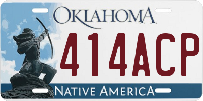 OK license plate 414ACP
