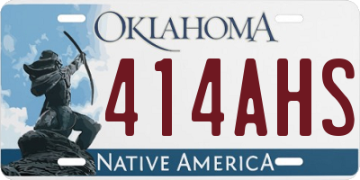 OK license plate 414AHS