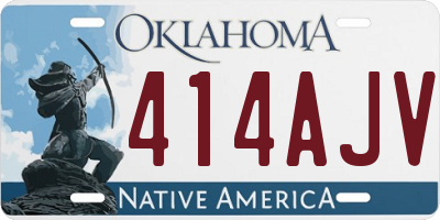 OK license plate 414AJV