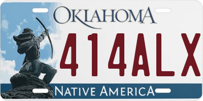 OK license plate 414ALX