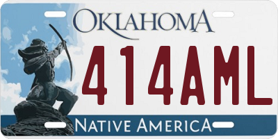 OK license plate 414AML