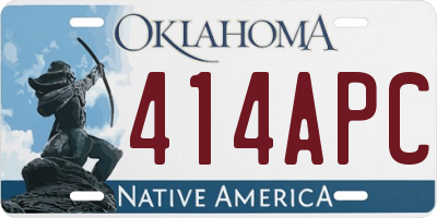 OK license plate 414APC