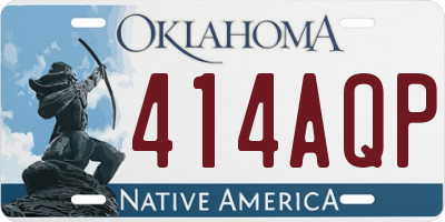 OK license plate 414AQP