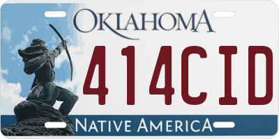 OK license plate 414CID