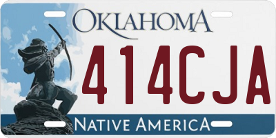 OK license plate 414CJA