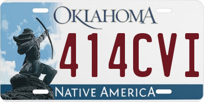 OK license plate 414CVI