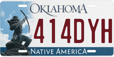 OK license plate 414DYH