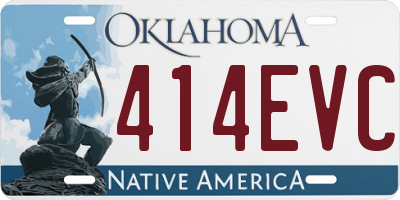 OK license plate 414EVC