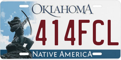 OK license plate 414FCL