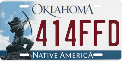 OK license plate 414FFD