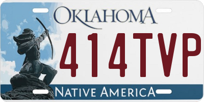 OK license plate 414TVP