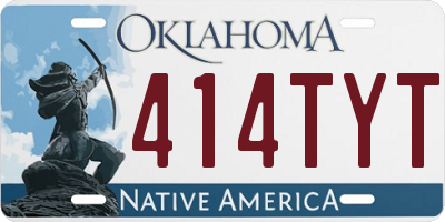 OK license plate 414TYT