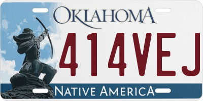 OK license plate 414VEJ