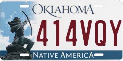 OK license plate 414VQY