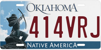 OK license plate 414VRJ