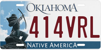 OK license plate 414VRL