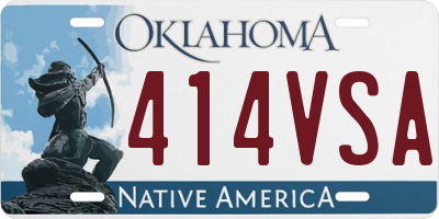 OK license plate 414VSA