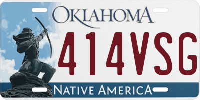 OK license plate 414VSG