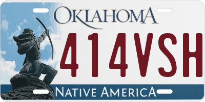 OK license plate 414VSH