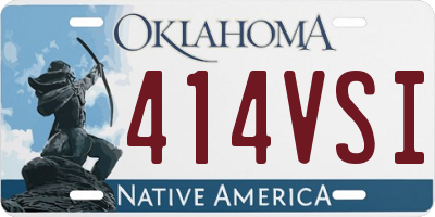 OK license plate 414VSI
