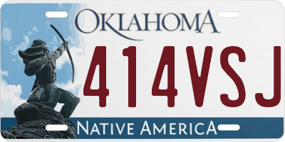 OK license plate 414VSJ