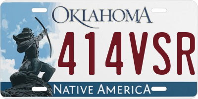 OK license plate 414VSR