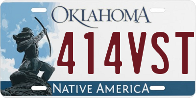 OK license plate 414VST