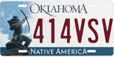 OK license plate 414VSV