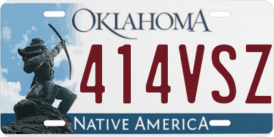 OK license plate 414VSZ