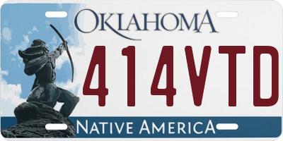 OK license plate 414VTD