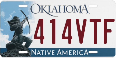 OK license plate 414VTF